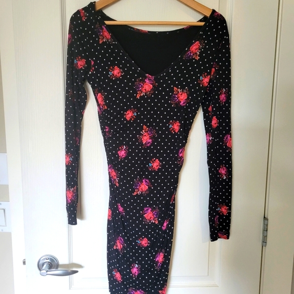 Guess Mini dress polka dot floral - Picture 2 of 3